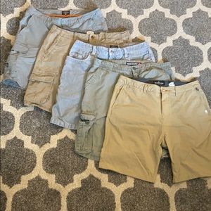 Lot of 4 Quicksilver shorts.  Size 36